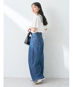 earth music&ecology ケープカラーブラウス