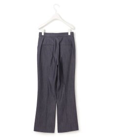 ICB L 【洗える】リアクティブソフトデニム　セミフレアパンツ
