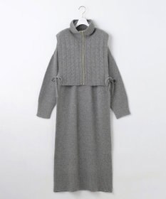 ANY SIS 【2WAY】ケーブルベストSETニット ワンピース