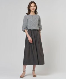 J.PRESS LADIES L エアリースパンボイル ガウチョ パンツ