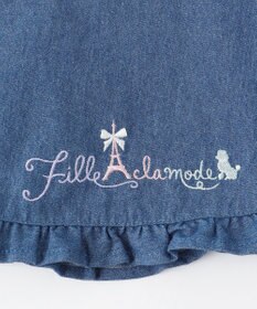 ANY KIDS 裾 ロゴ刺繍 スカパン