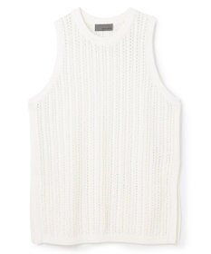 uncrave シースルーケーブルニット ノースリーブトップス