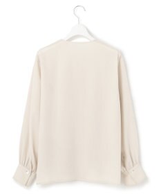 23区 L 【洗える】ピンタック ディテール ブラウス