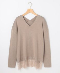 組曲 レースモチーフニットプルオーバー