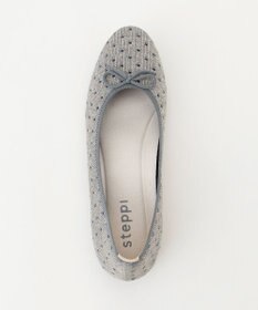 steppi 【洗える/撥水】ラウンド ドット バレエ パンプス