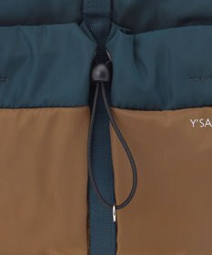 Y'SACCS ドローストリング コンビカラーショルダー
