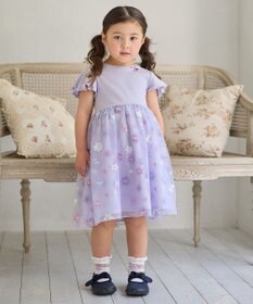 ANY KIDS 刺繍チュールワンピース
