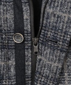 JOSEPH ABBOUD 【ストレッチ/イタリア素材/軽量】 イタリア素材使用・スライバーチェックジャケット