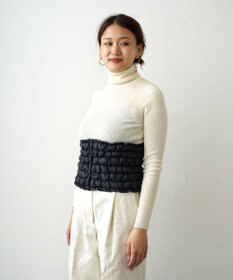 KWD 【日本製】DOWN WAIST WARMER グリーンダウン ダウンウエストウォーマー