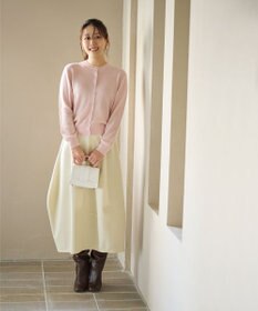 #Newans 【カシミヤ混】コンパクトニットカーディガン