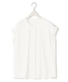 ICB 【洗える】エステルダブルクロス プルオーバーブラウス