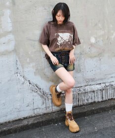 WEGO レースアップデニムショートパンツ