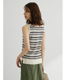 Green Parks スクエアネックニットタンクトップ