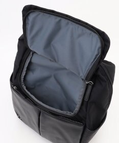 Y'SACCS NEWナイロン×レザーコンビシリーズ　前ポケットラージリュックサック