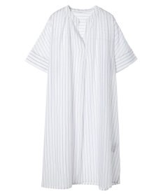 Green Parks 綿麻混スキッパーミニワンピース