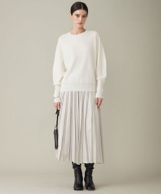 ICB 【洗える】レザーライクプリーツ スカート