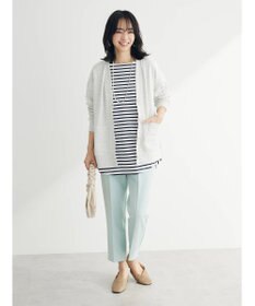 Green Parks ラウンドボーダーリラックスプルオーバー