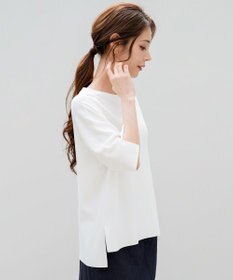 ANY SIS 【アイスタッチ】ボートネックニット プルオーバー