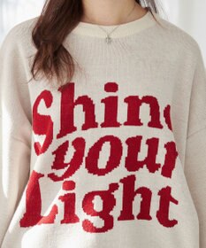 WEGO グラフィックBIGニットプルオーバー