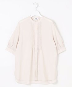 J.PRESS LADIES L 【WEB限定カラーあり・洗える】ラミーポプリン バンドカラー ブラウス