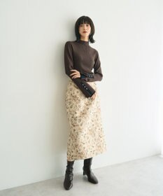 YECCA VECCA ジャガードナロースカート