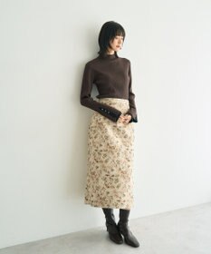 YECCA VECCA ジャガードナロースカート