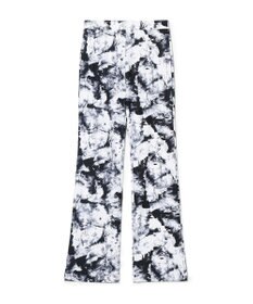 Chacott モノクロプリントブーツカットパンツ