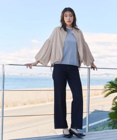 Tiaclasse 【洗える】バルーン袖ストレッチジャケット