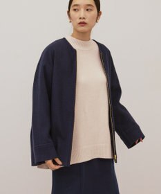 AMERICAN HOLIC 【選べる丈】中空FIBERノーカラーコート