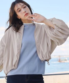 Tiaclasse 【洗える】バルーン袖ストレッチジャケット