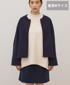 AMERICAN HOLIC 【選べる丈】中空FIBERノーカラーコート