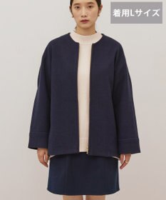 AMERICAN HOLIC 【選べる丈】中空FIBERノーカラーコート