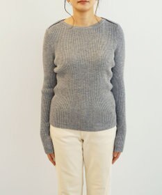 TOQUE 〈大草直子さんアドバイザー〉ベビーアルパカ ミドルゲージ ボートネックニット