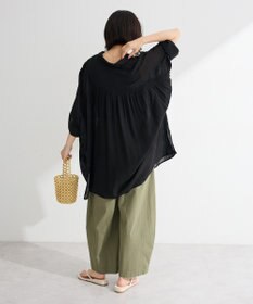 Green Parks スラブシアーシャツチュニック