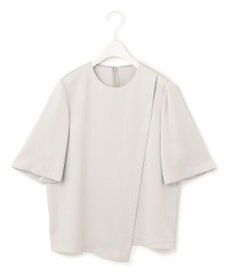 ICB 【洗える】 サテンクレープ Tブラウス
