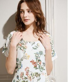 San-ai Resort（三愛水着楽園） ショルダードレス３点セット　13L・15L　【Coral veil（コーラルヴェール）】