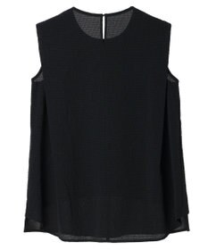 Green Parks 異素材レイヤードノースリーブブラウス