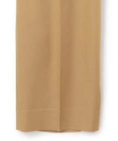 ICB 【洗える】リヨセルサテンストレッチ ワイドストレートパンツ