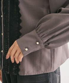 Green Parks ・ＥＬＥＮＣＡＲＥ　ＤＵＥ　フロントレースブラウス