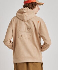 PW CIRCULUS 【MEN】スエード調 デタッチャブルフーディ