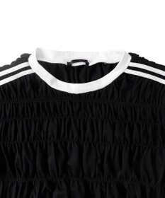 WEGO ラインデザインシャーリングトップス