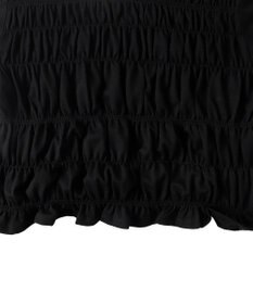 WEGO ラインデザインシャーリングトップス