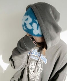 WEGO シャギーキラキラロゴニットキャップ