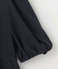 Feroux 【洗える】パフスリーブチュニック ブラウス