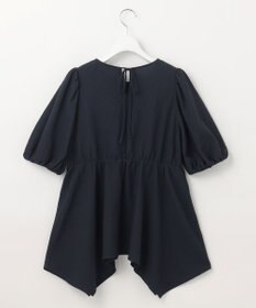 Feroux 【洗える】パフスリーブチュニック ブラウス