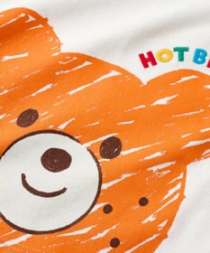 MIKI HOUSE HOT BISCUITS 【80-120cm】ビッグフェイスプリント 長袖Tシャツ