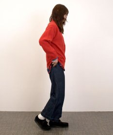 J.PRESS YORK STREET 【UNISEX】:ウールカシミヤ ハーフジップニット