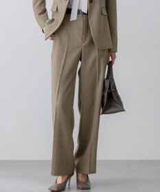 23区 【洗える/セットアップ対応】ウールライクカルゼ ワイド パンツ