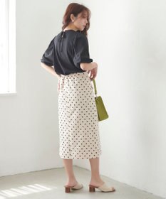 Feroux 【UVケア】バックリボンボリュームスリーブ Tシャツ