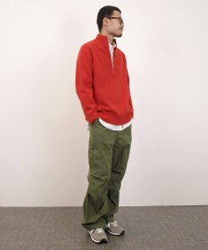 J.PRESS YORK STREET 【UNISEX】:ウールカシミヤ ハーフジップニット